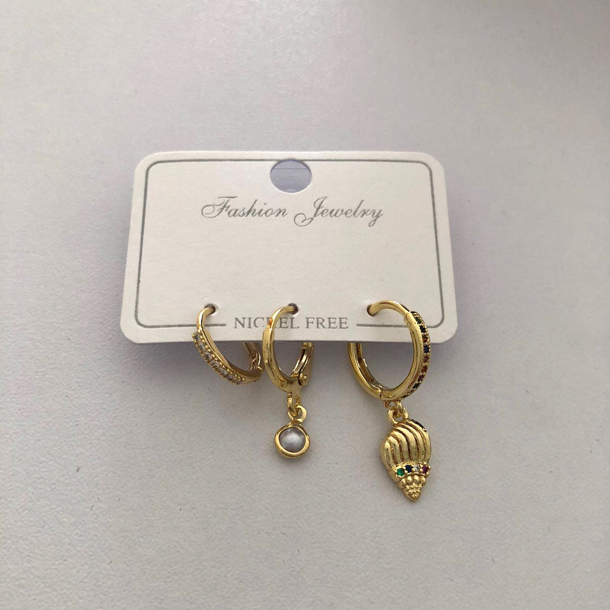Set de aretes Dorados
