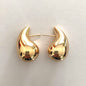 Aretes Gota Dorada Minimalista