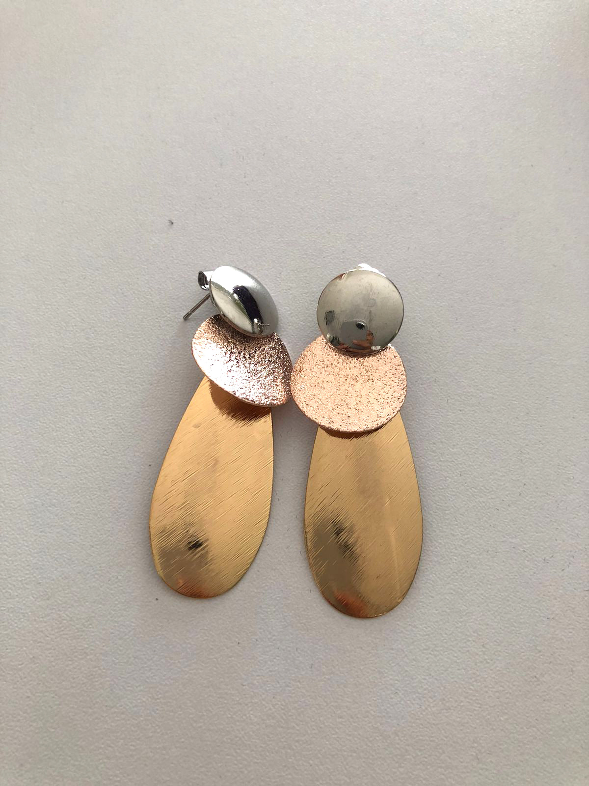 Aretes Eclipse Dorado-Plata