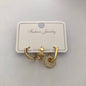 Set de Aretes Dorados Geométricos con Brillo