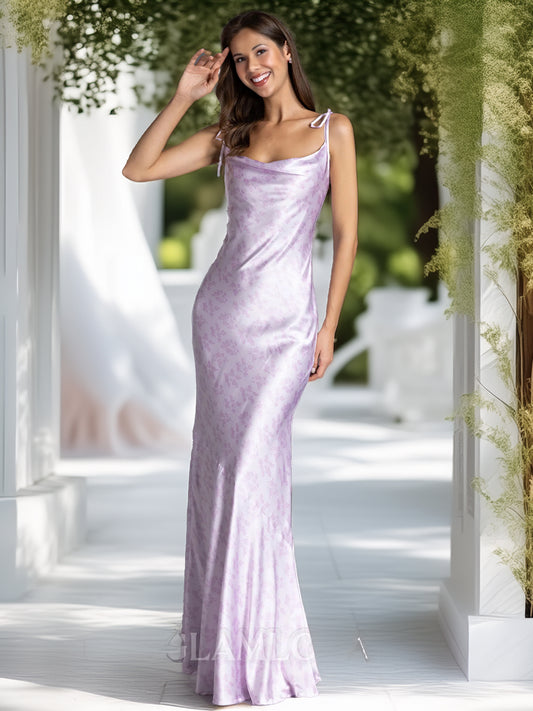 Vestido Lila Satinado – Elegancia Minimalista