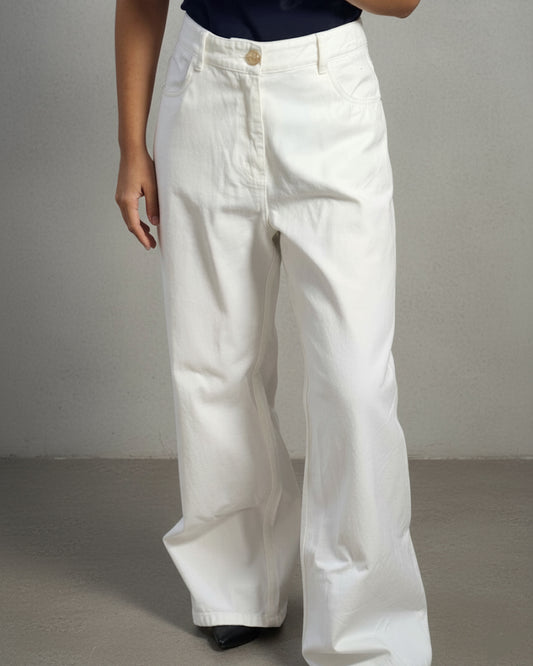 JEAN BLANCO DE BOTA RECTA