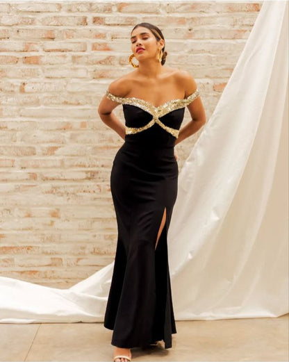 Vestido Black Gold