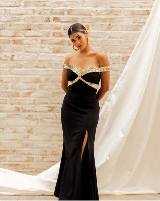 Vestido Black Gold