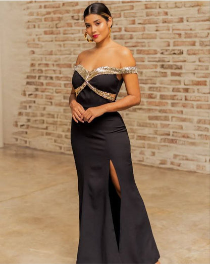 Vestido Black Gold