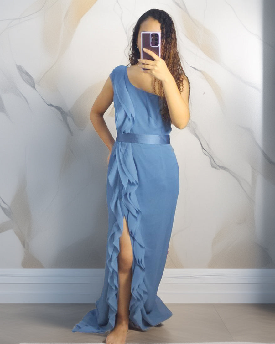 Vestido Azul Vera Wang