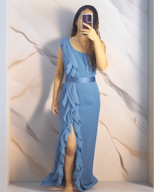 Vestido Azul Vera Wang