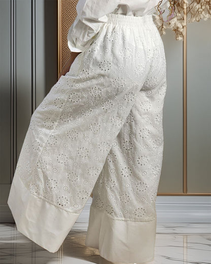 Pantalón de Ojalillo Blanco