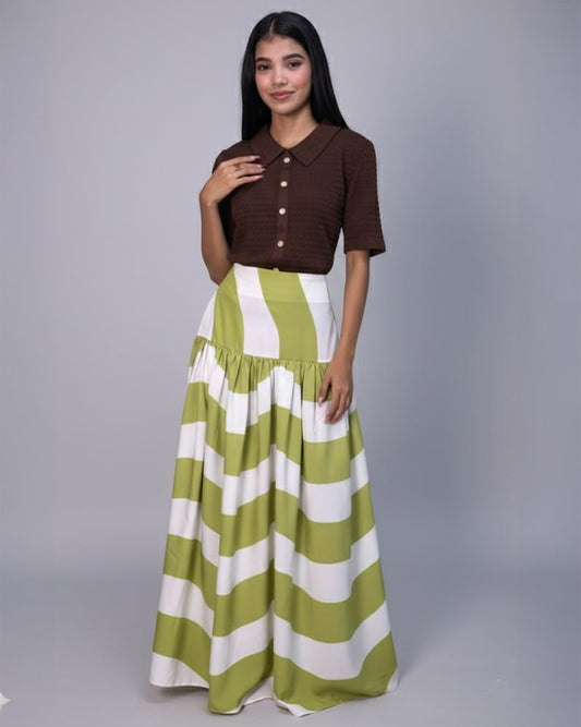Falda Verona Rayas Verde