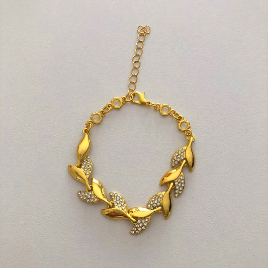 Pulsera “Hojas Doradas”